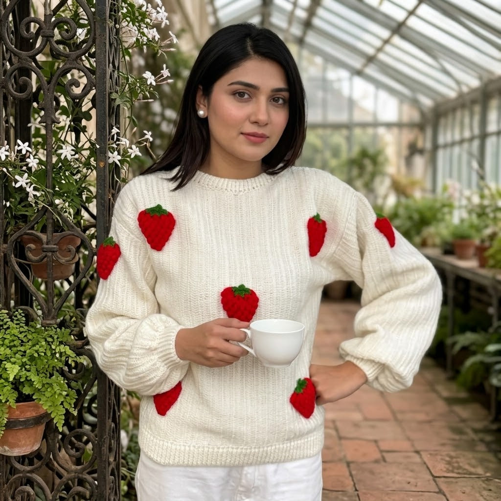 Strawberry Shortcake Pullover