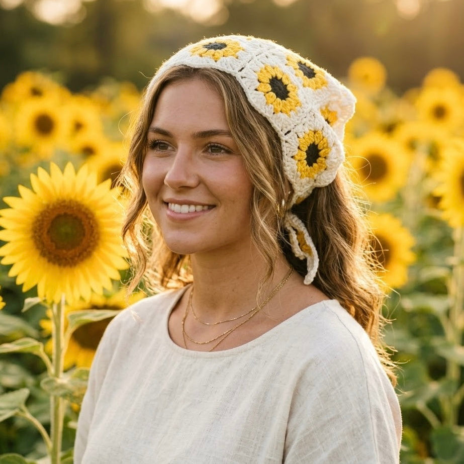 Sunflower Granny Bandana