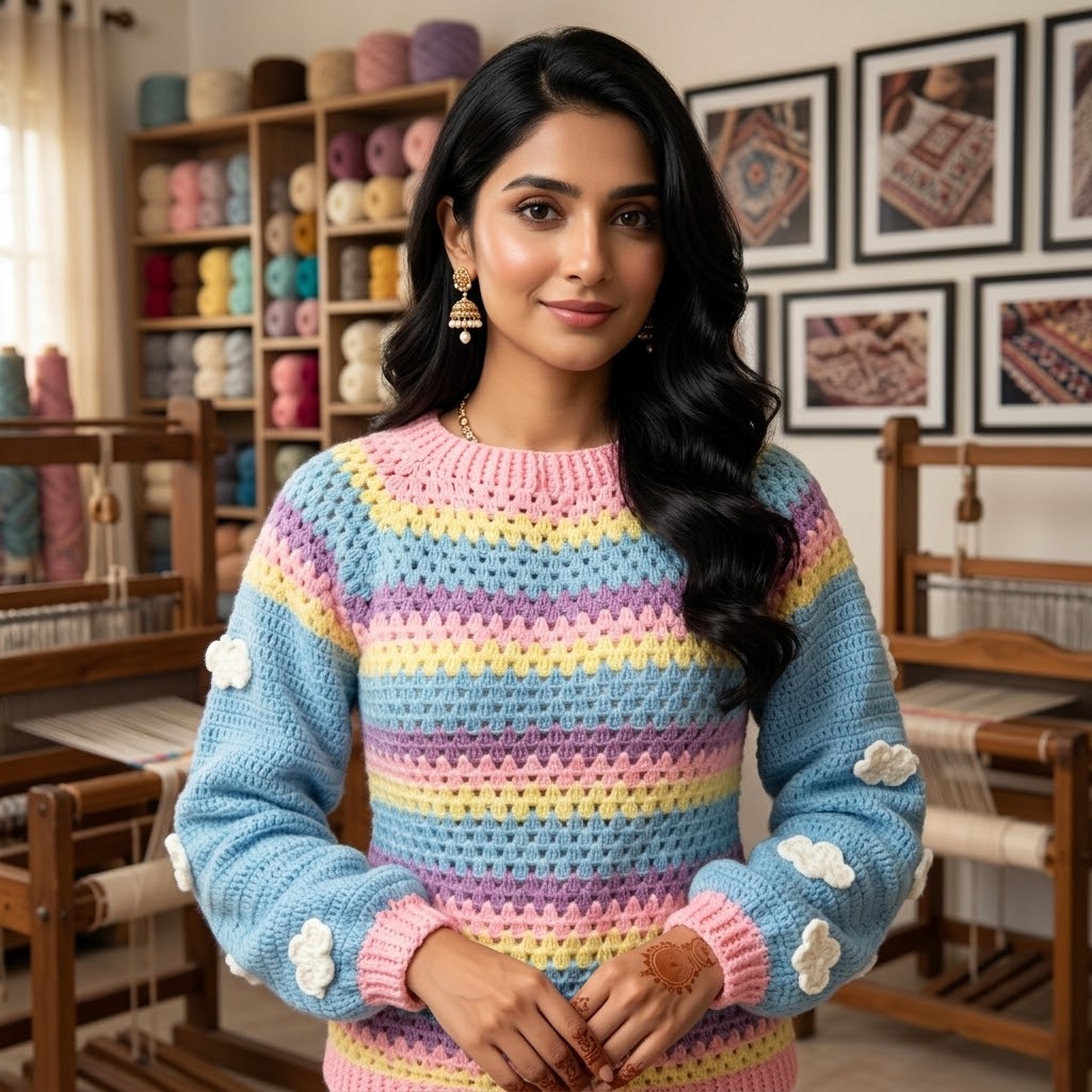 Cotton Candy Clouds Pullover
