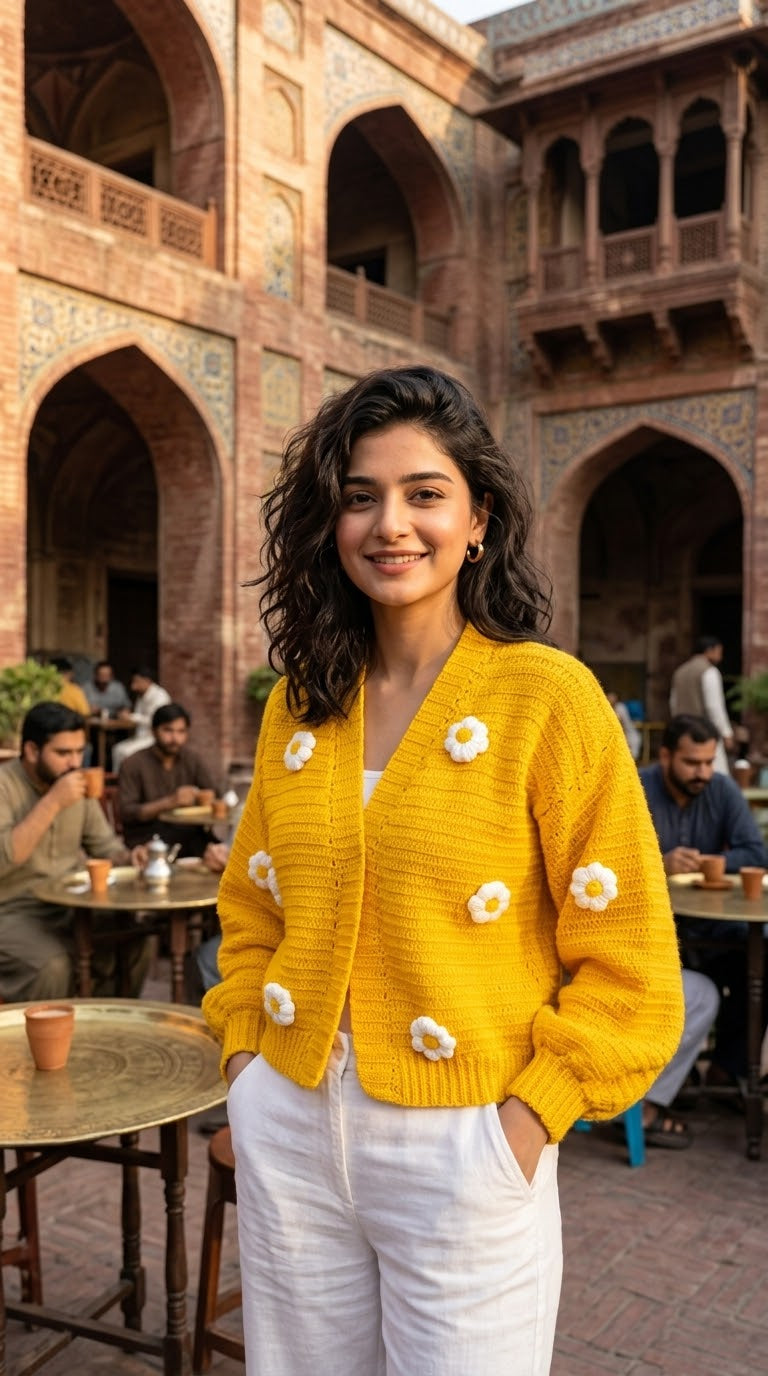 The Daisy Sunshine Crochet Cardigan