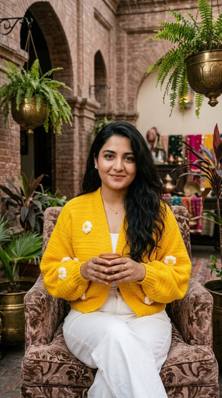 The Daisy Sunshine Crochet Cardigan