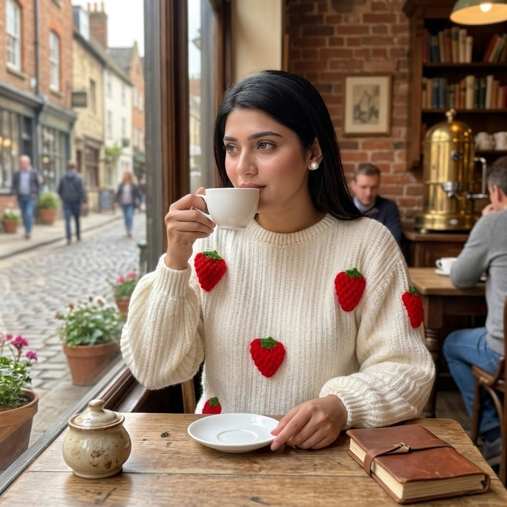 Strawberry Shortcake Pullover