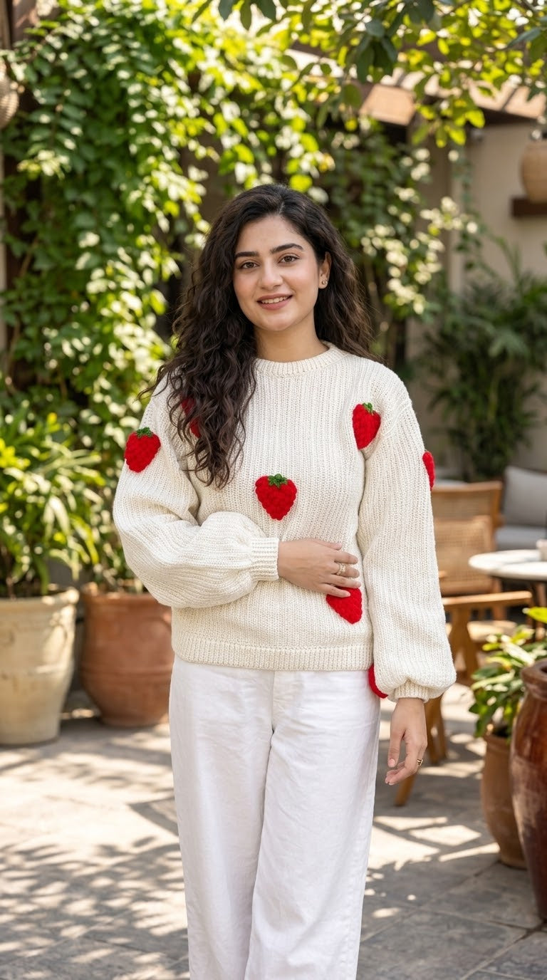 Strawberry Shortcake Pullover