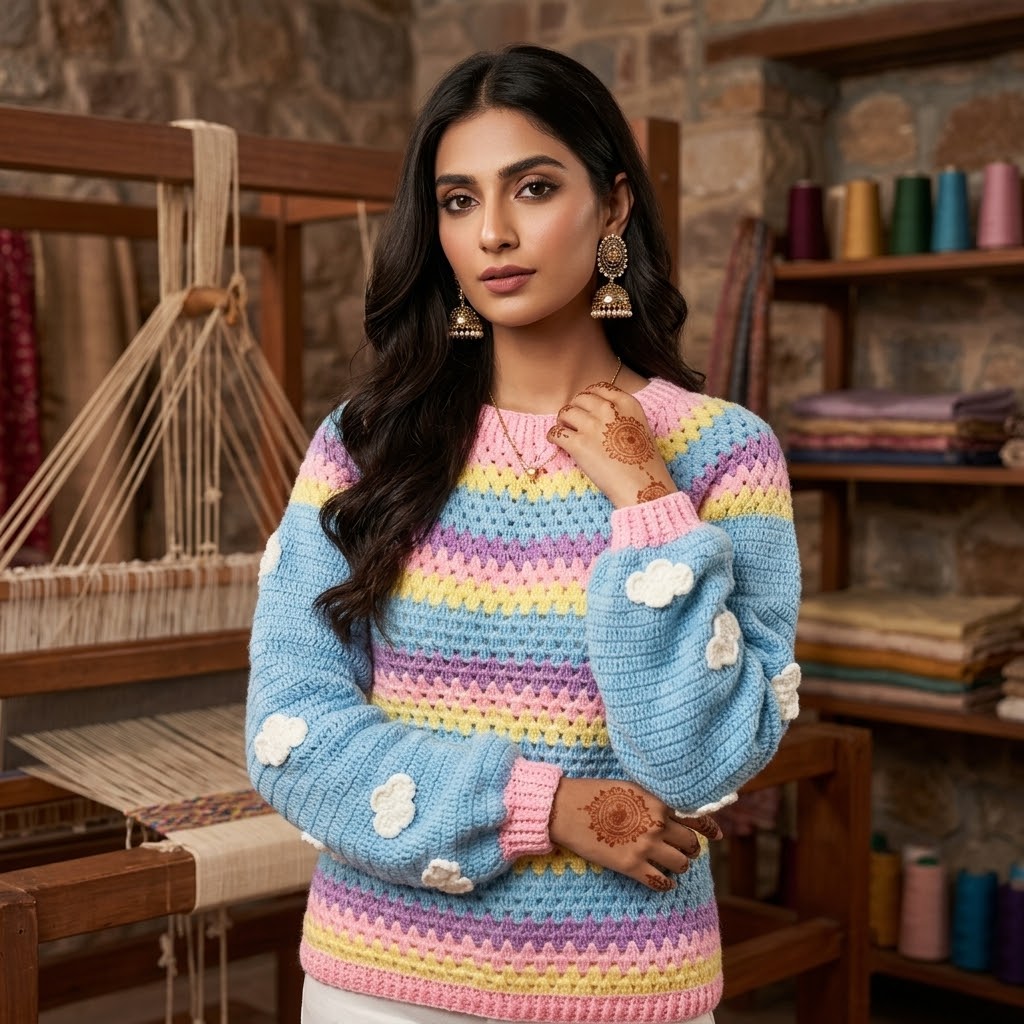 Cotton Candy Clouds Pullover