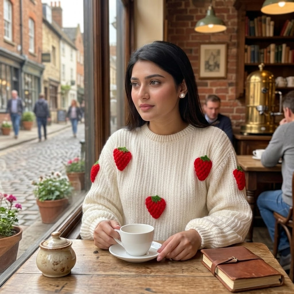 Strawberry Shortcake Pullover