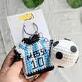 Messy#10 Jersey & FootBall Keychain