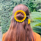 Viral Sun Flower Bun Stick